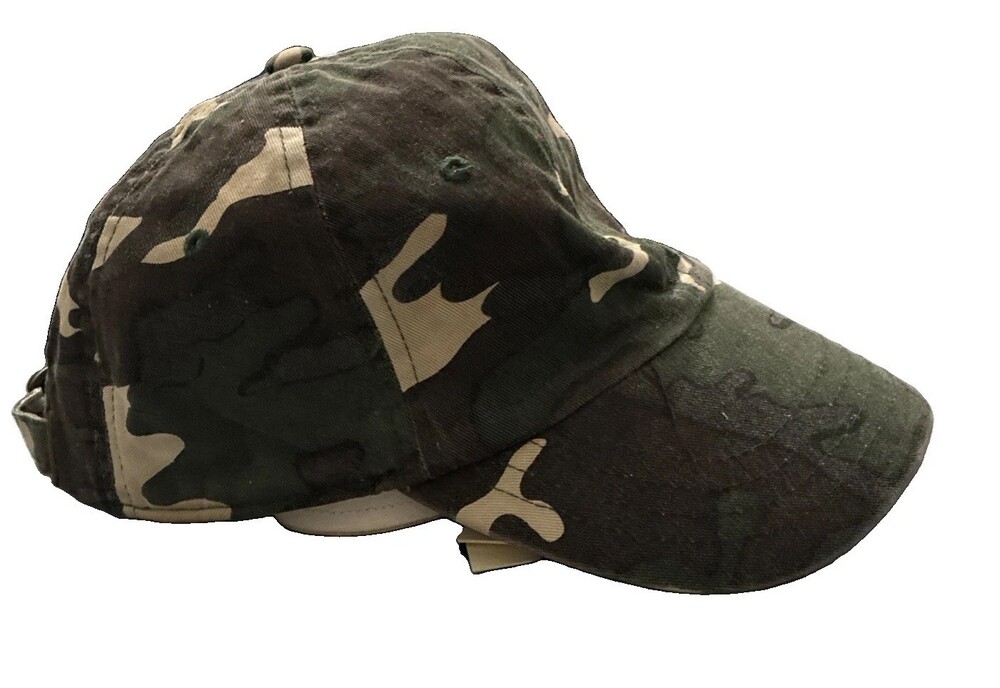 Vintage Washed Woodland Camo Dad Hat